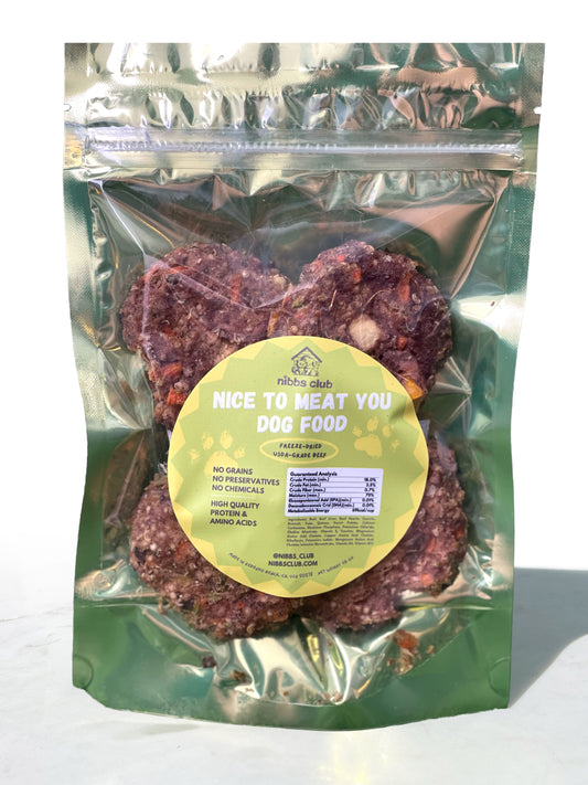 Nice To Meat You Beef Food and Topper (Freeze-Dried)